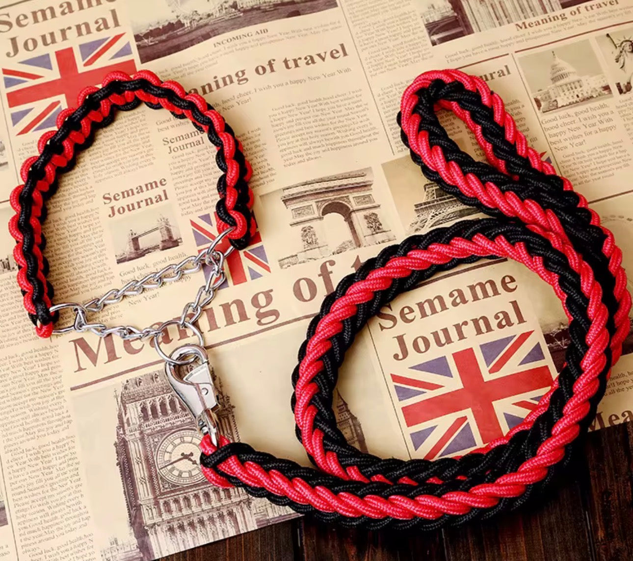 Two Tone Collar & Leash set PRE-ORDER