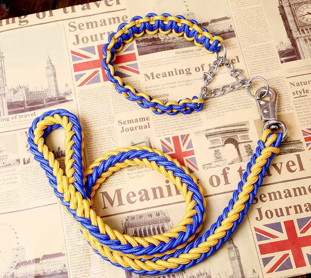 Two Tone Collar & Leash set PRE-ORDER