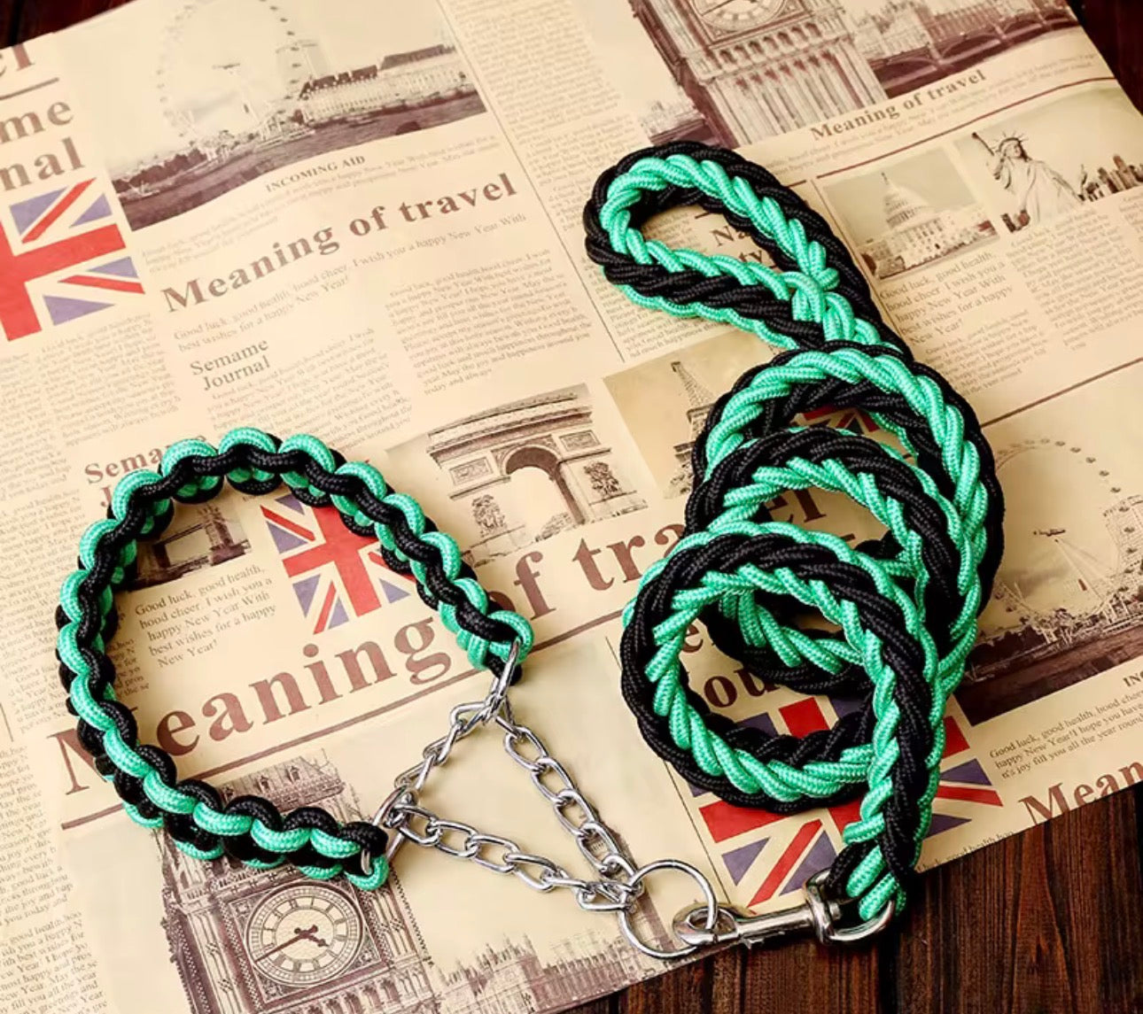 Two Tone Collar & Leash set PRE-ORDER